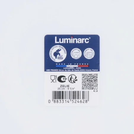Plokščia lėkštė Luminarc Pampille Turkis stiklas (Ø 25 cm)