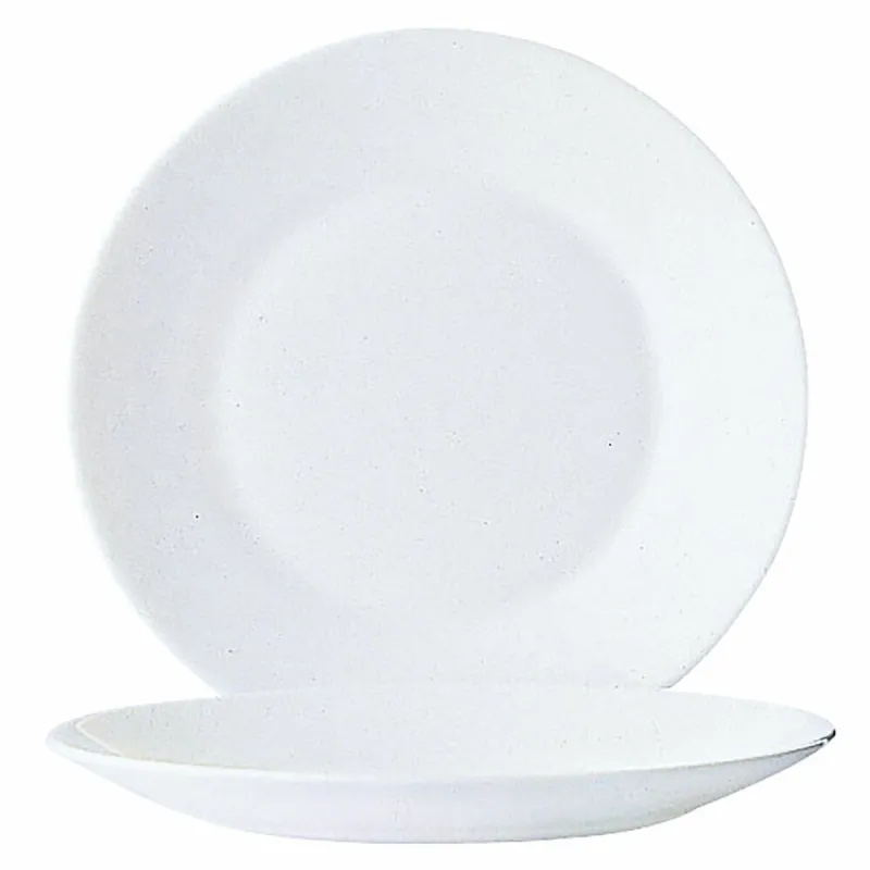 Plokštelių rinkinys Arcoroc Restaurant Balta stiklas (Ø 23,5 cm) (6 uds)