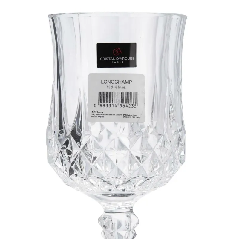 Vīna glāze Cristal d’Arques Paris Longchamp Caurspīdīgs Stikls (25 cl)