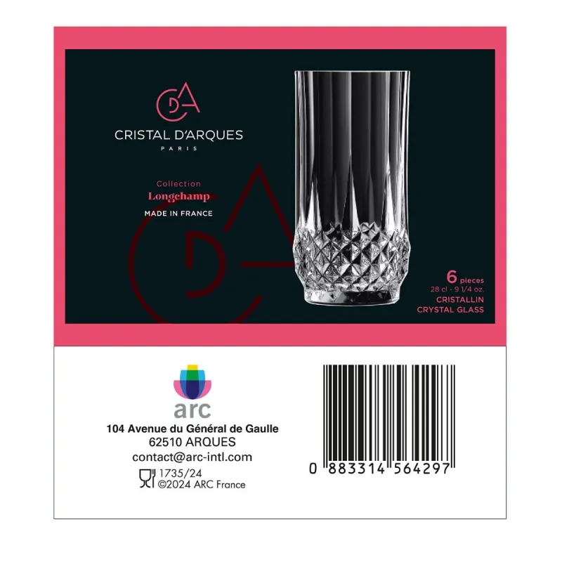 Viinilasi Cristal d’Arques Paris Lady Diamond (19 cl)