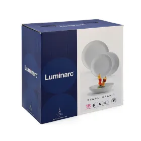 Nõude Komplekt Luminarc Diwali Granit Hall 18 Tükid, osad