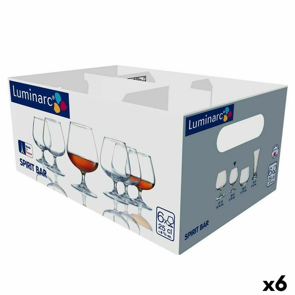 Pallomainen lasi Luminarc Spirit Bar Läpinäkyvä Lasi 6 osaa 250 ml (Pack 6x)