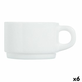Mukisetti Luminarc Apilable Valkoinen 280 ml Pinottava (6 osaa)