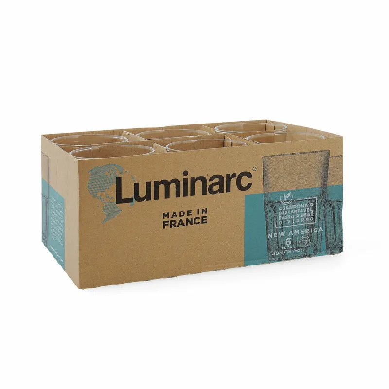 Stikls Luminarc New America Pav Caurspīdīgs Stikls 400 ml (6 gb.) (Pack 6x)