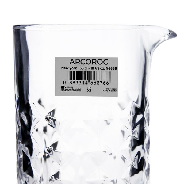 Kokteilių plakiklis Arcoroc New York Skaidrus stiklas 550 ml (0,55 L)