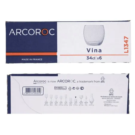 Set of glasses Arcoroc Broadway Glass 330 ml 6 Units