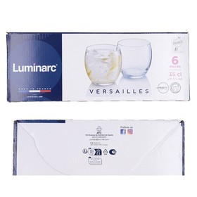 Stiklinių rinkinys Luminarc Vinetis Skaidrus stiklas 400 ml (4 vnt.)