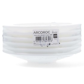 Puodelių su lėkštutėmis rinkinys Arcoroc Voluto Skaidrus stiklas 220 ml (6 vnt.)