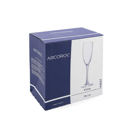 Бокал для шампанского Arcoroc Vina Прозрачный Cтекло 190 ml (6 штук)