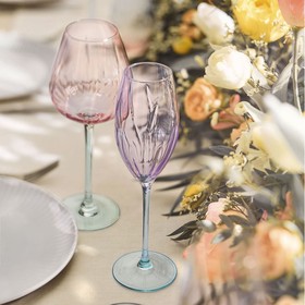 Бокал Cristal d’Arques Paris Swirly Spring Розовый Cтекло 470 ml (4 штук)