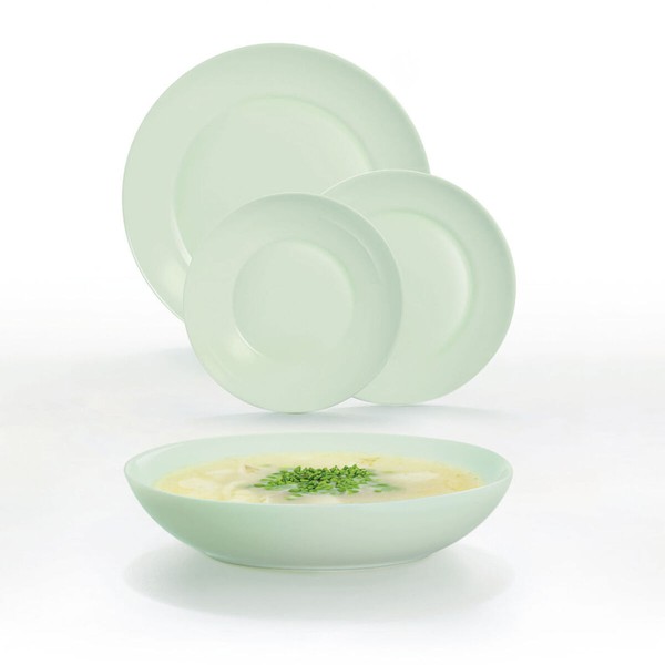 Ruokailuvälineet Luminarc Apy Paradise Verde Vihreä Lasi 18 Kappaletta