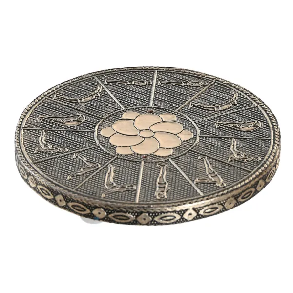 Essential oil burner DKD Home Decor Wood Aluminium Indian Man 10 x 10 x 1 cm Incense