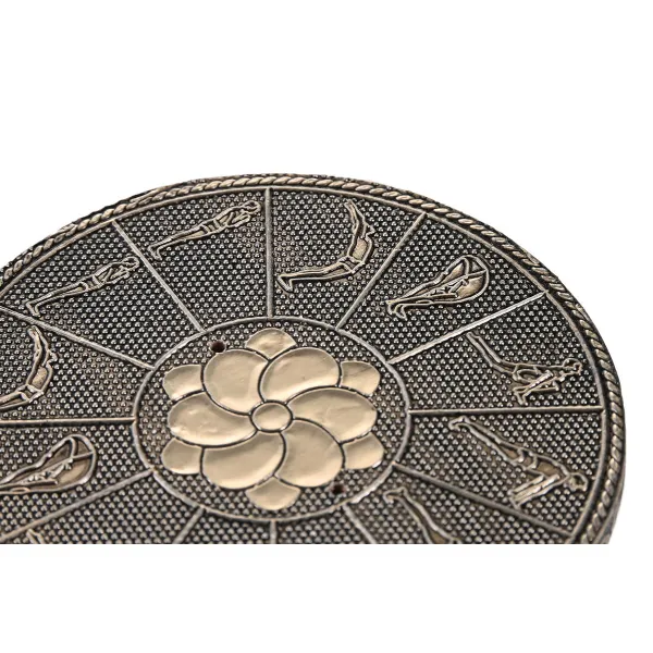Eterisko eļļu dedzinātājs DKD Home Decor Koks Alumīnijs Indietis 10 x 10 x 1 cm Vīraks