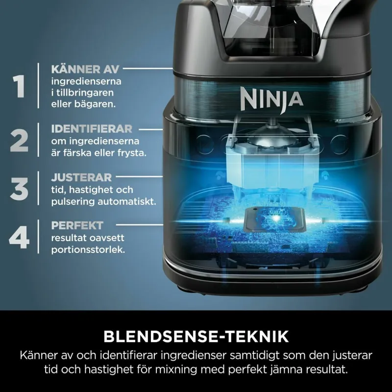 Trintuvas su indu NINJA Juoda