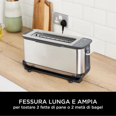 Tosteris NINJA Sudrabains 1200 W 3-vienā