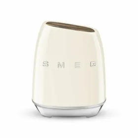 Set of Kitchen Knives and Stand Smeg KBSF02CR Cream