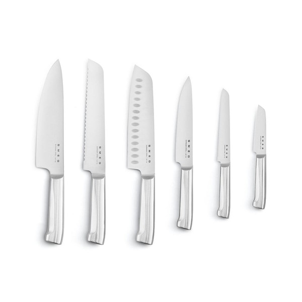 Кухонные ножи с подставкой Smeg KBSF02PB
