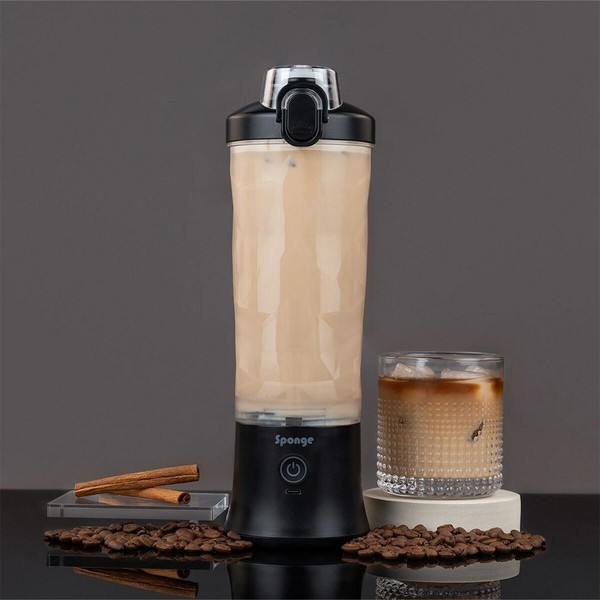Blenderis-Krūze Sponge 703674402216 Melns Caurspīdīgs 600 ml