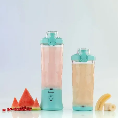 Cup Blender Sponge 703674402223 Transparent Turquoise 600 ml