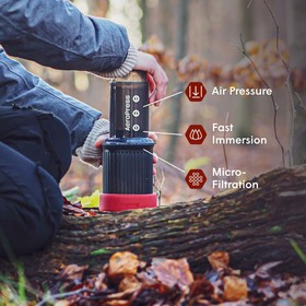 Portable Coffee Maker Aeropress Go Black 3 Cups
