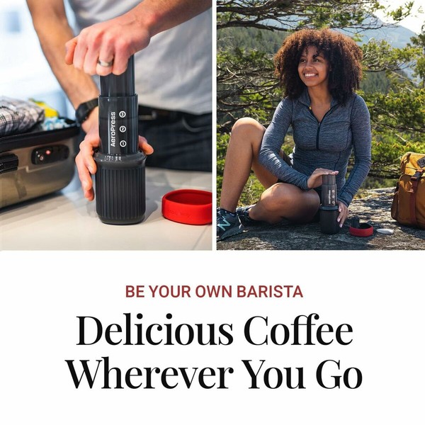 Kannettava Kahvinkeitin Aeropress Go Musta 3 Puodeliai