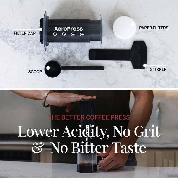 Portable Coffee Maker Aeropress 85R11 Black Transparent