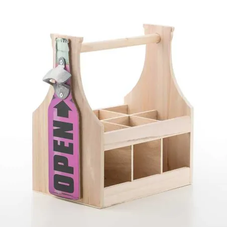 Free-standing wine rack Wagon Trend Wood 6 bottles