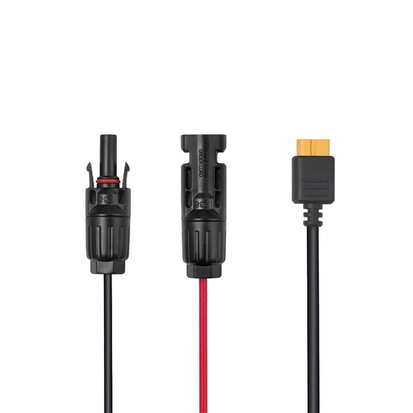 Current Adaptor Ecoflow MC4 a XT60I Black 2,5 m