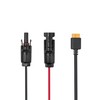 Current Adaptor Ecoflow MC4 a XT60I Black 2,5 m