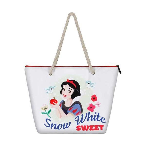 Пляжная сумка Disney Princess Белый 37 x 52 x 17 cm