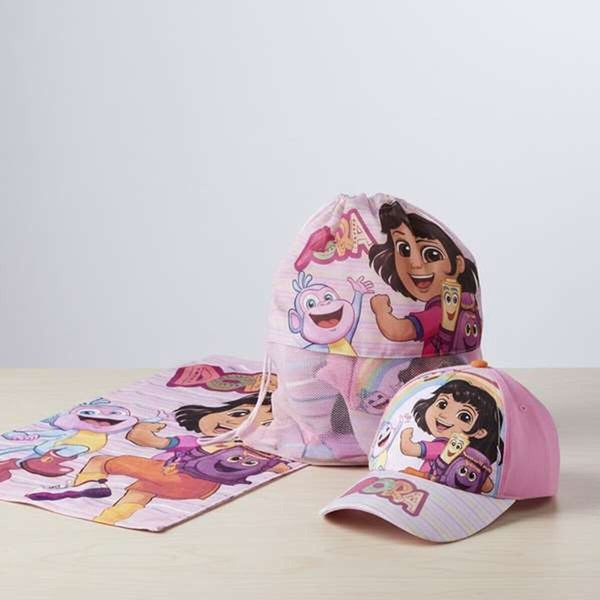 Beach Towel Dora The Explorer Pink 70 x 140 cm