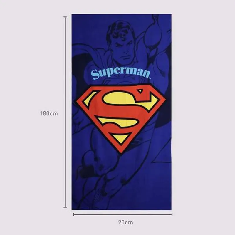Microfibre Towel Superman 90 x 180 x 1 cm