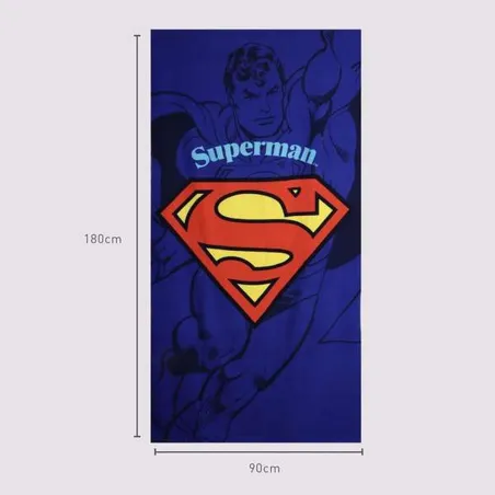 Microfibre Towel Superman 90 x 180 x 1 cm