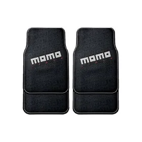 Auto Grīdas Paklāju Komplekts MOMO CM009BG Melns/Sarkans PVC