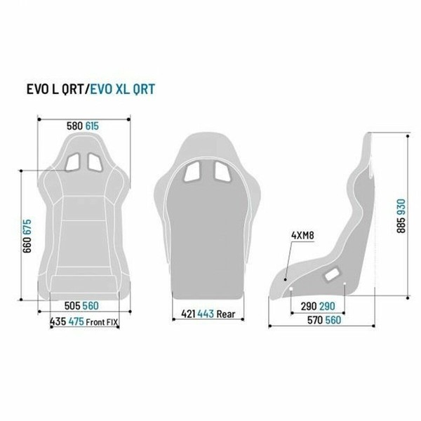Racing seat Sparco EVO XL QRT Black