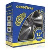 Hubcap Goodyear GOD9085 Black Bicoloured Silver 15" (4 Units)
