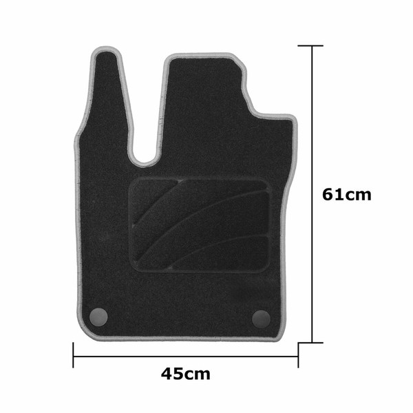 Automobilių grindų kilimėlių rinkinys OCC Motorsport OCCRT0048YE RENAULT TWINGO 5 Dalys
