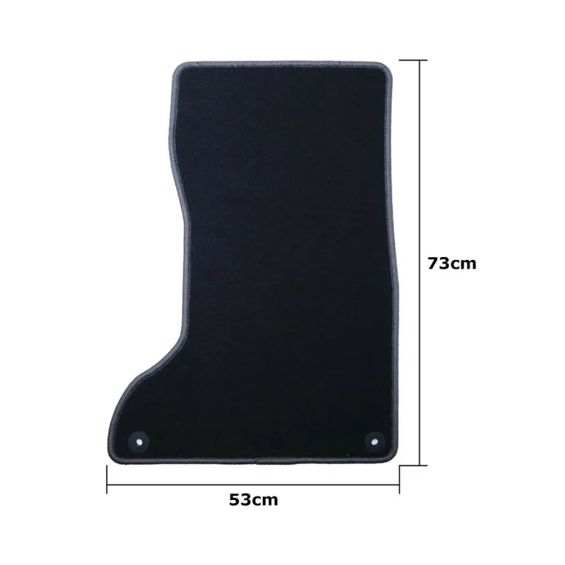 Car Floor Mat Set OCC Motorsport OCCMS0003GD Black Dark grey Maserati Levante 2016 5 Pieces