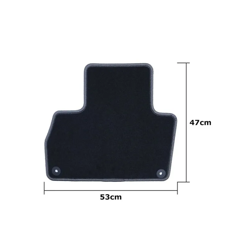 Car Floor Mat Set OCC Motorsport OCCMS0003GD Black Dark grey Maserati Levante 2016 5 Pieces