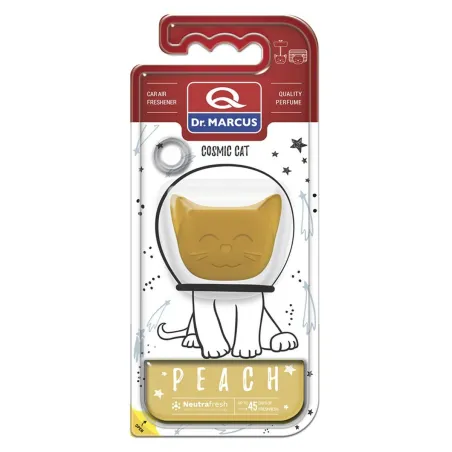 Automobilio oro gaiviklis Dr Marcus Cosmic Cat Persikas Plastmasinis pakabukas