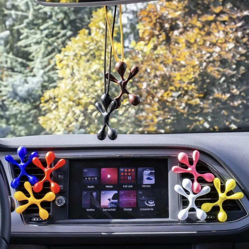 Automobilio oro gaiviklis Dr Marcus Lucky Top Kramtomoji guma Plastmasinis pakabukas (12 vnt.)