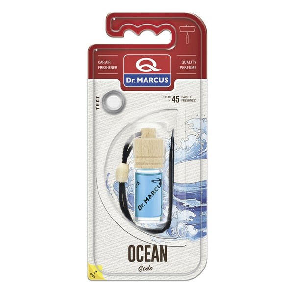 Automobilio oro gaiviklis Dr Marcus Ecolo Ocean 4,5 ml Medžio Stiklas Kvapas pakabukas 4 Dalys