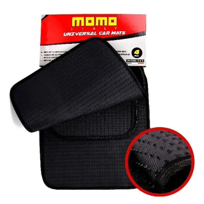 Auto põrandamattide komplekt MOMO MOMLCM015BW Valge/Must 4 uds
