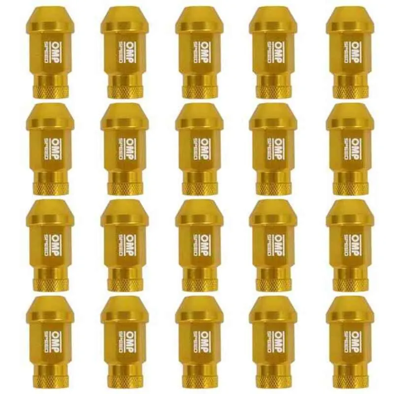 Set Гайки OMP 7075 Золото 40 mm 20 uds M12 x 1,25