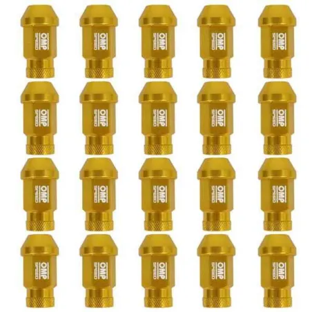 Set Гайки OMP 7075 Золото 40 mm 20 uds M12 x 1,25