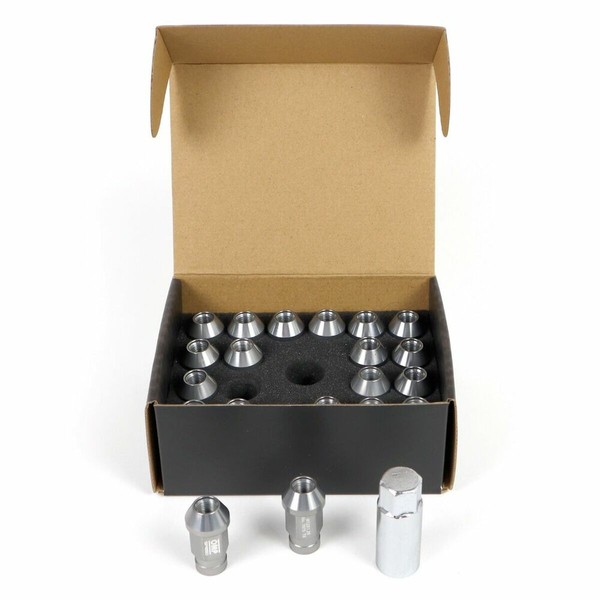 Set Гайки OMP 7075 40 mm M14 x 1,50 20 uds Антрацитный