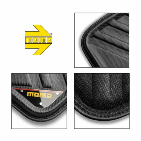Auto Grīdas Paklājs MOMO 3MDBSS Melns Universāls