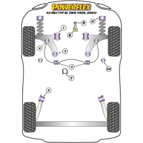 Silentblock Powerflex PFF3-610 Delantera задняя