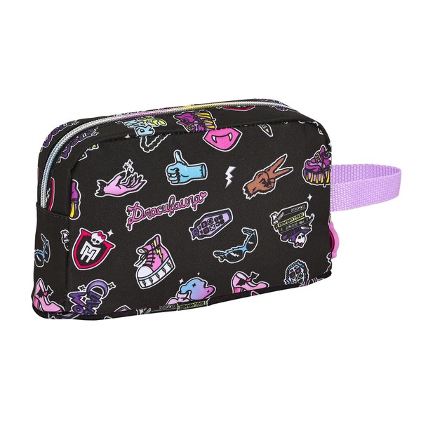 Термический Держатель для Завтрака Monster High Creep Чёрный 21,5 x 12 x 6,5 cm