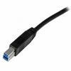 USB A - USB B kaapeli Startech USB3CAB1M            Musta